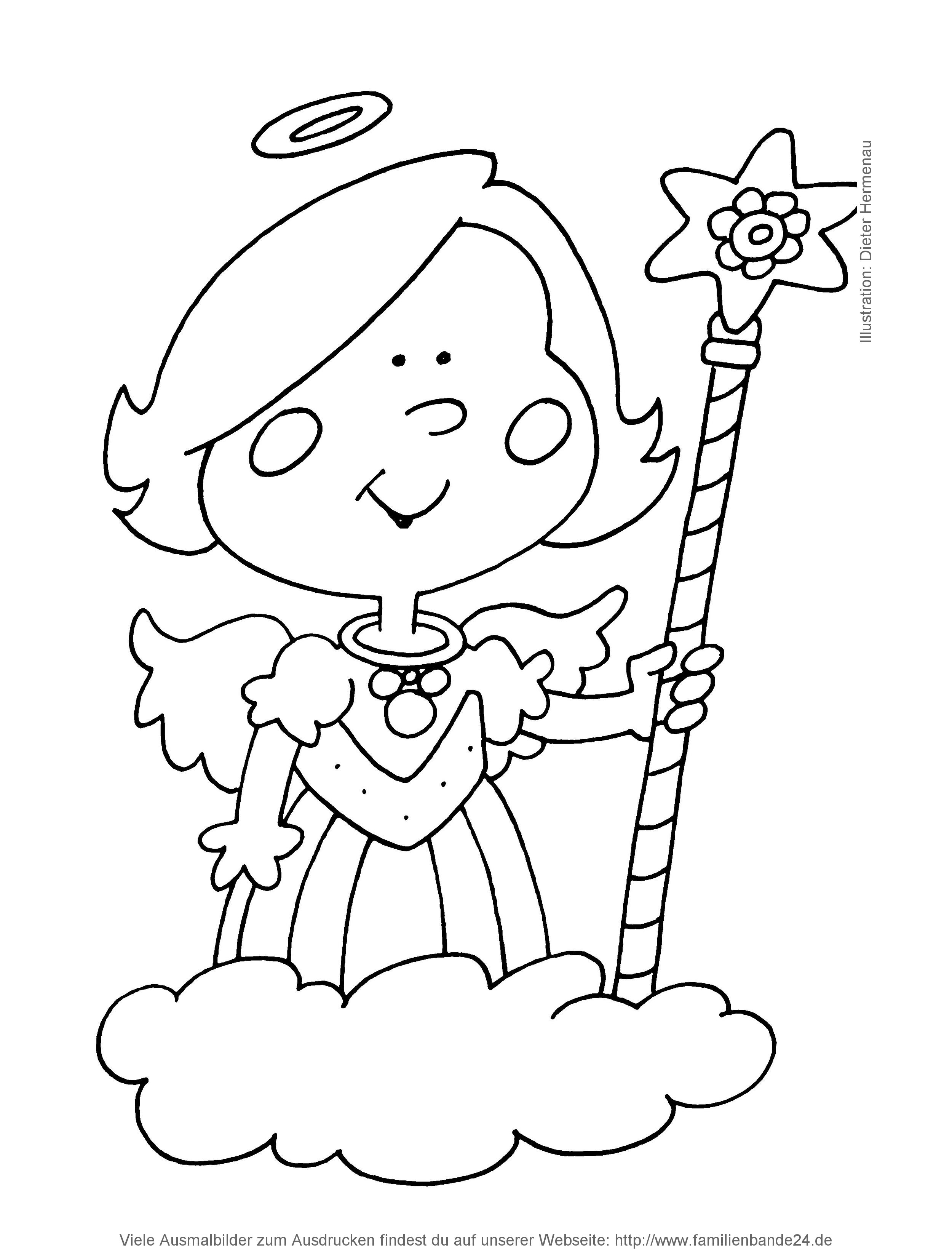 Illustration Ausmalbilder: Weihnachten