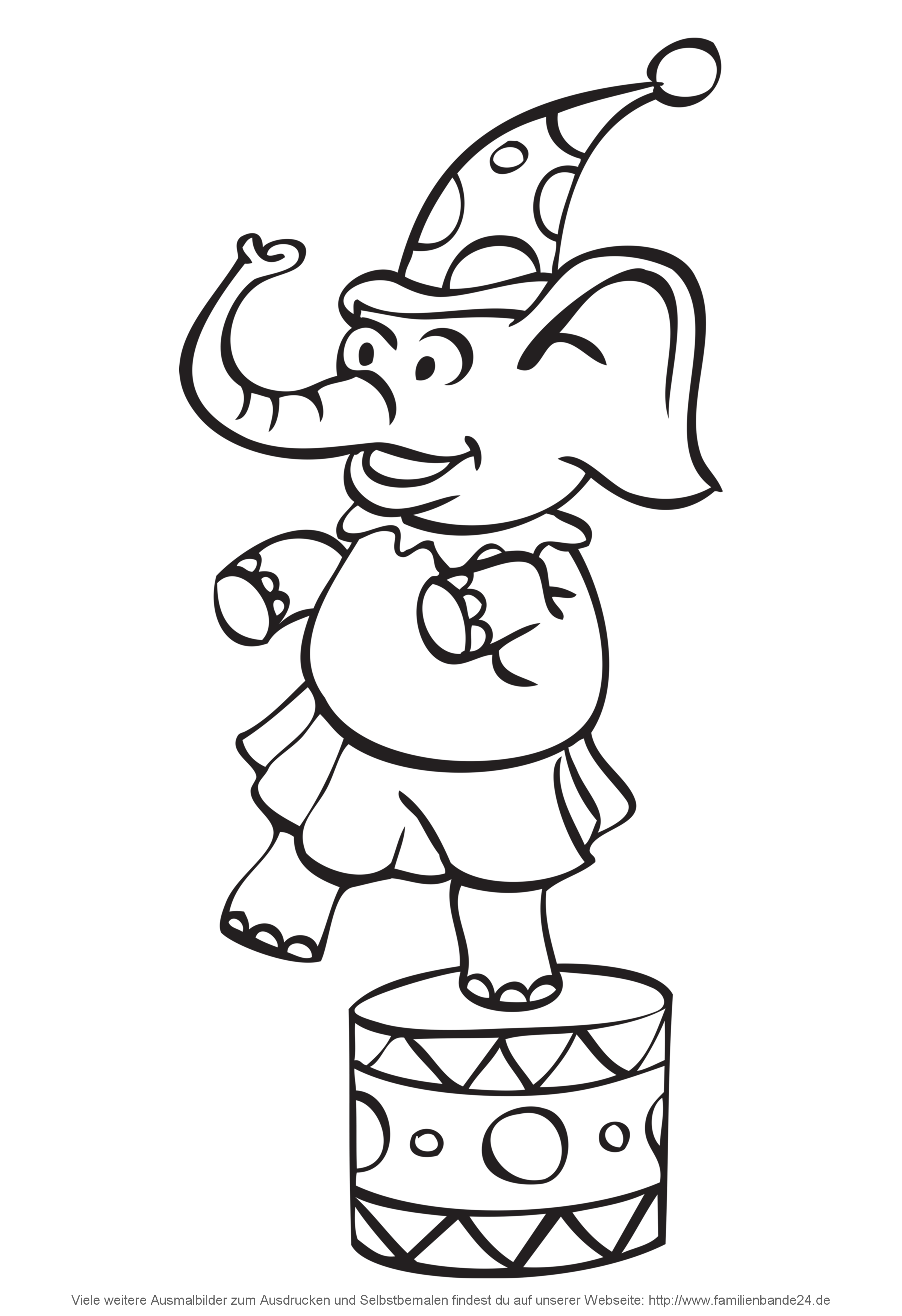 Illustration Ausmalbilder: Zirkus