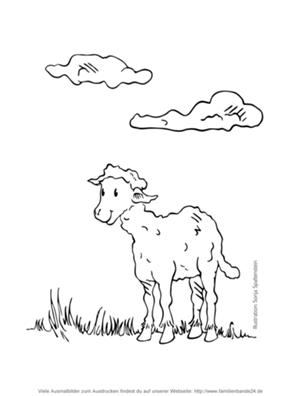 Vorschaubild auf das ausgedruckte Ausmalbild