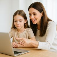 Illustration Kinder digital begleiten